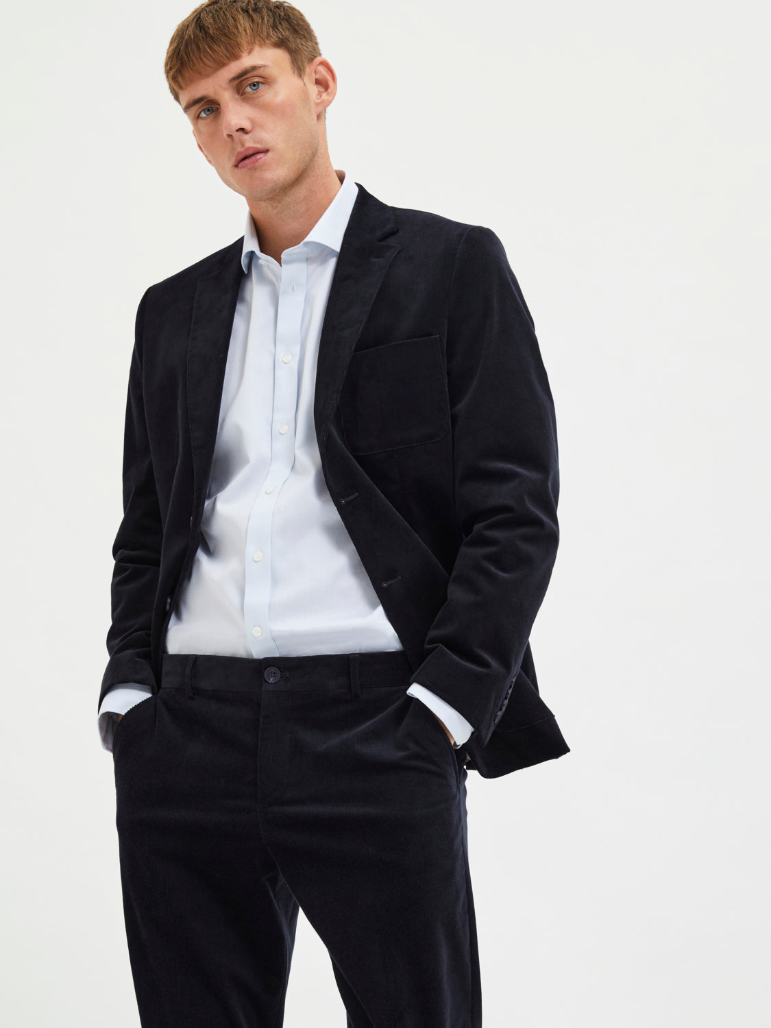 SLIM NEW-TUX Shirts - Light Blue